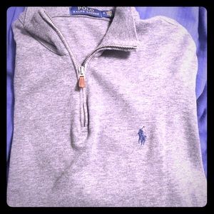 Ralph Lauren Zip Up Sweater Gray M